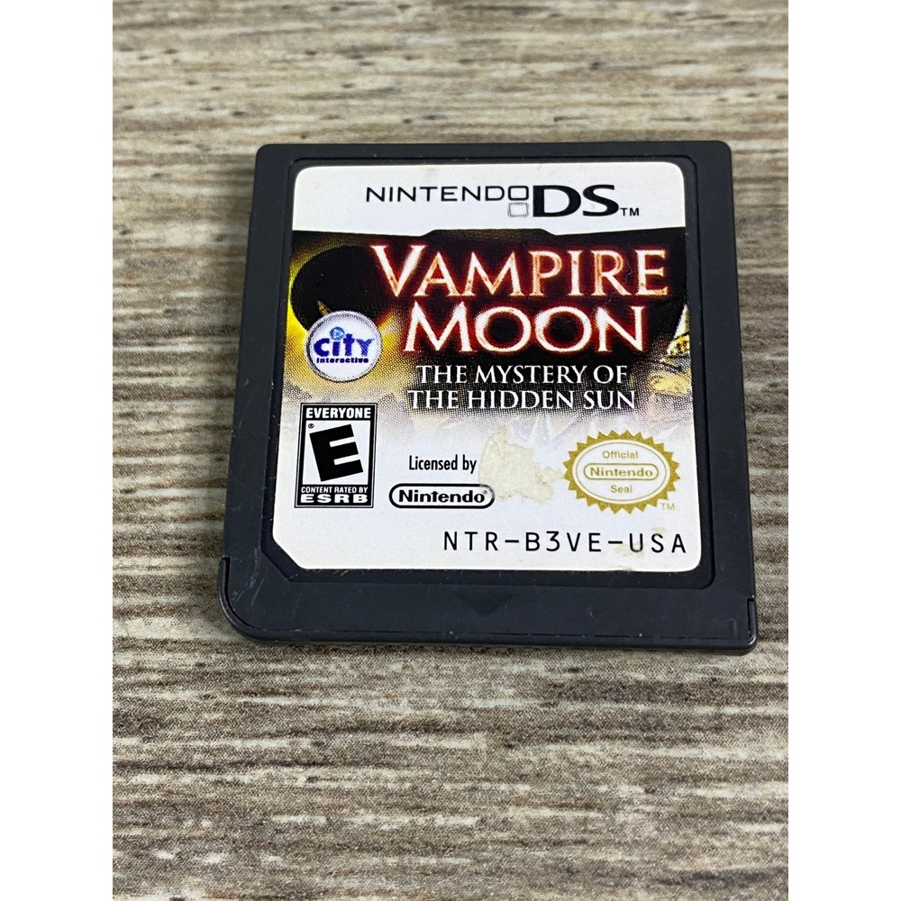 Vampire Moon The Mystery of the Hidden Sun Nintendo DS Game